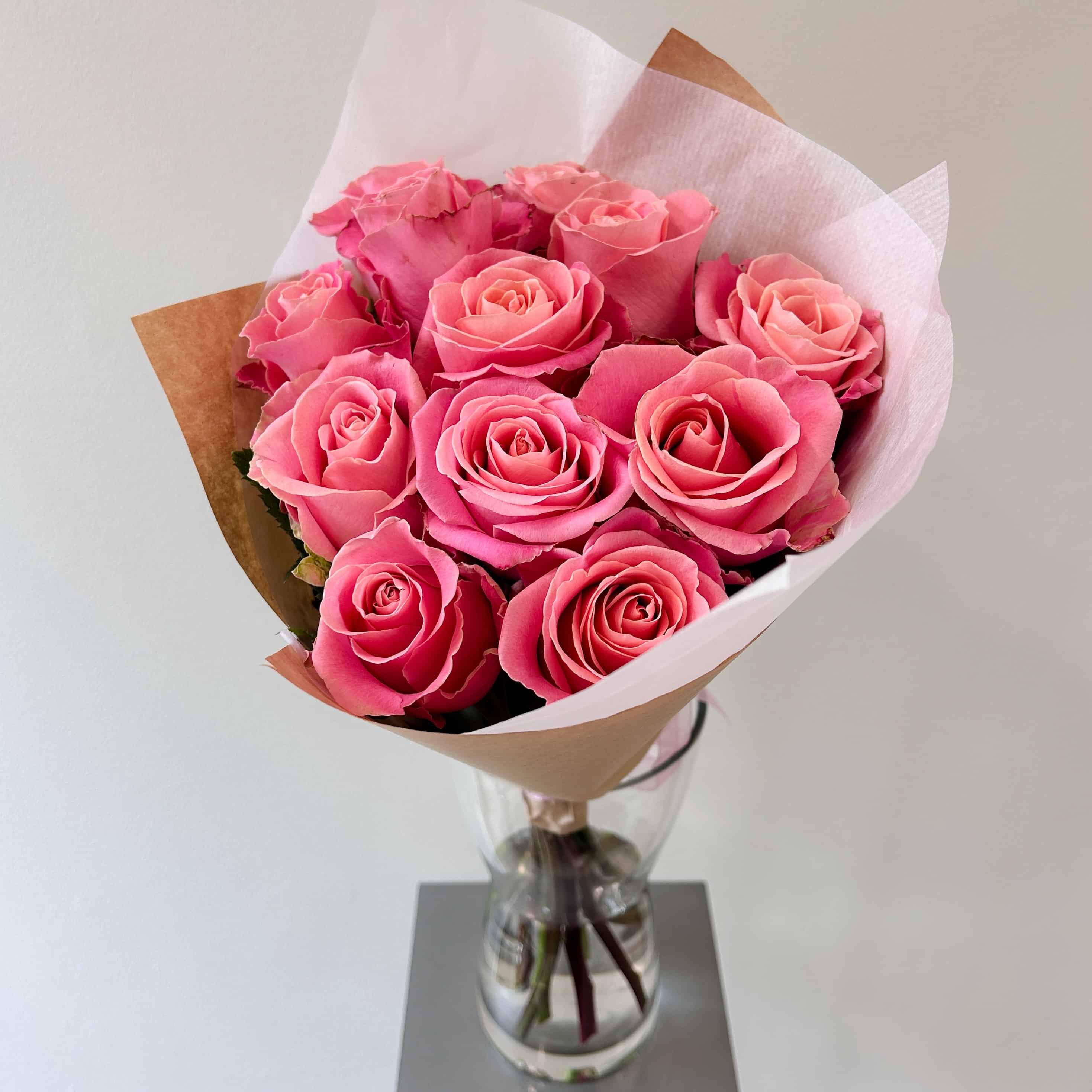 pink roses bouquet