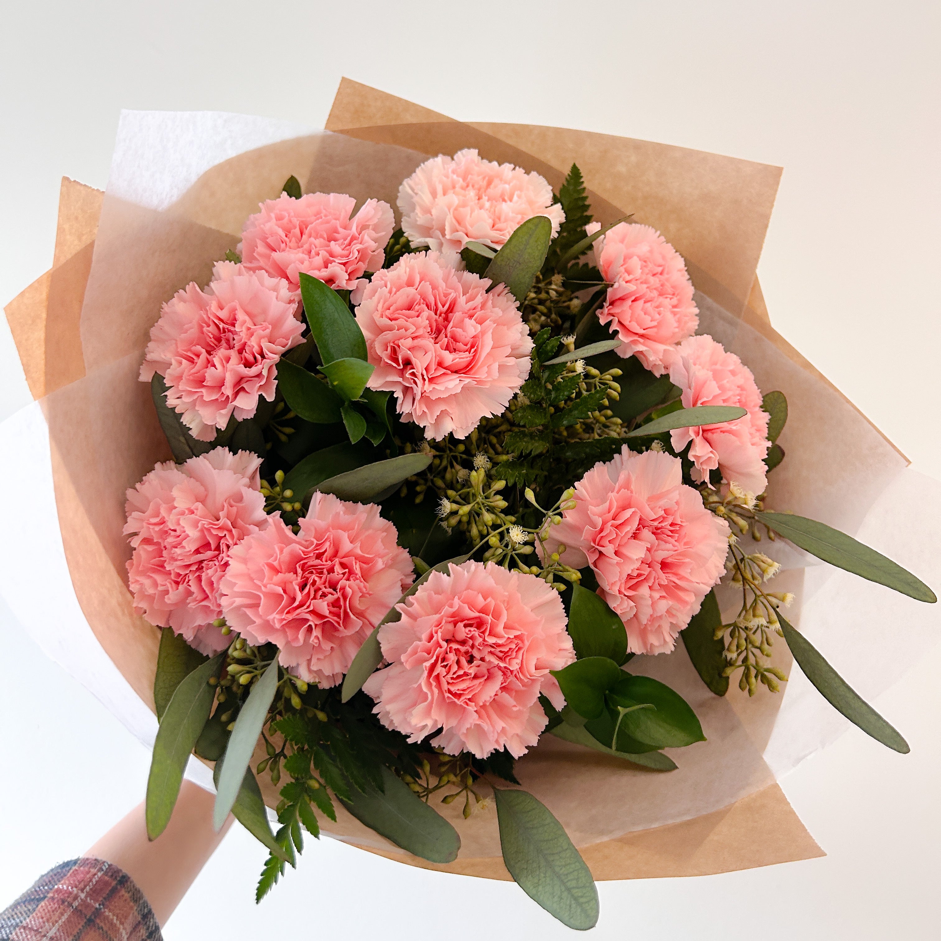 Pink carnation bouquet