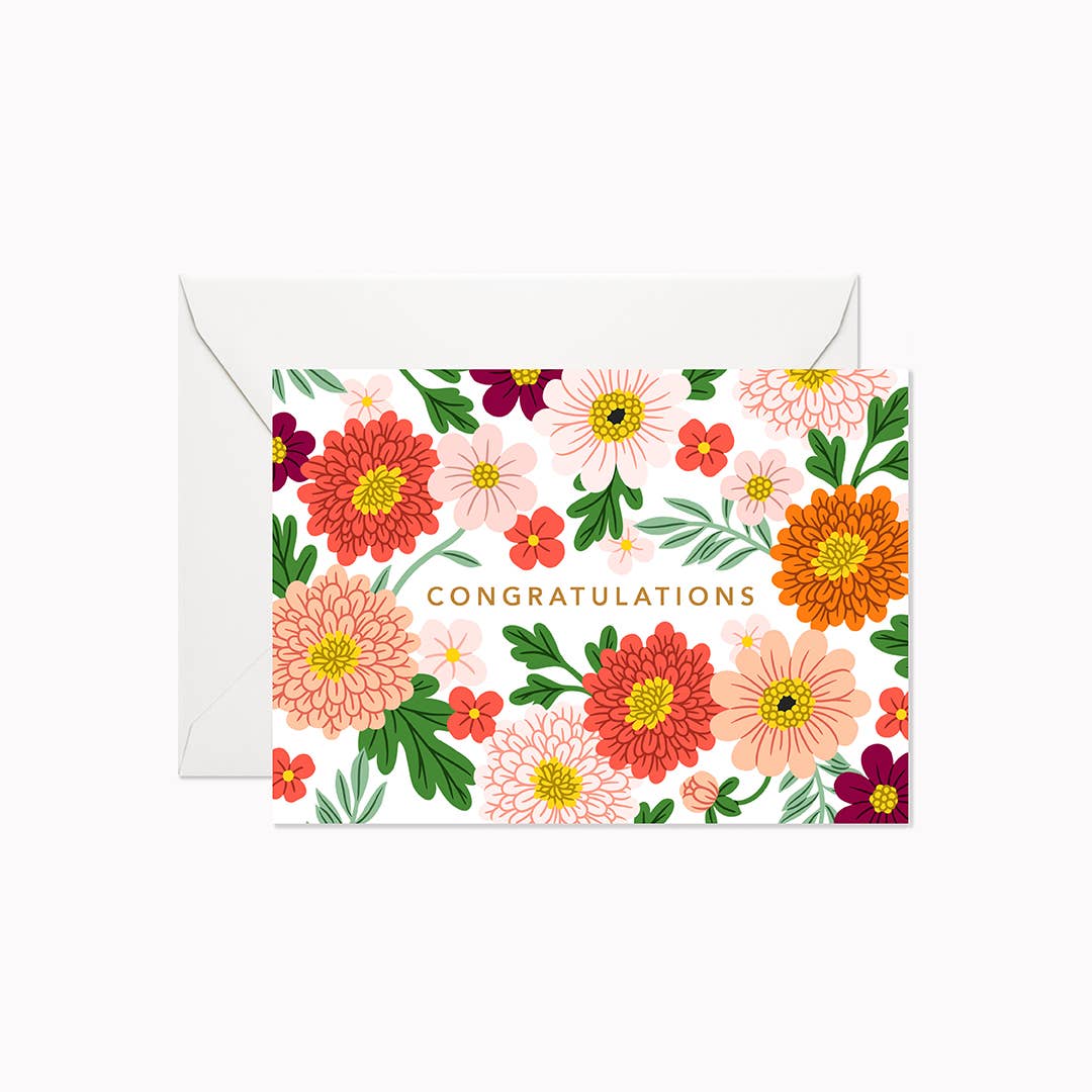 Lively Garden Congratulations Mini Card