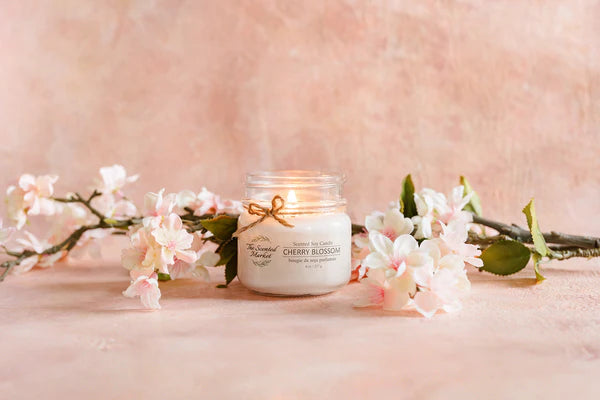 Cherry Blossom Soy Wax Candle (8 oz)