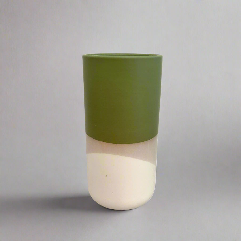 Ceramic vase green