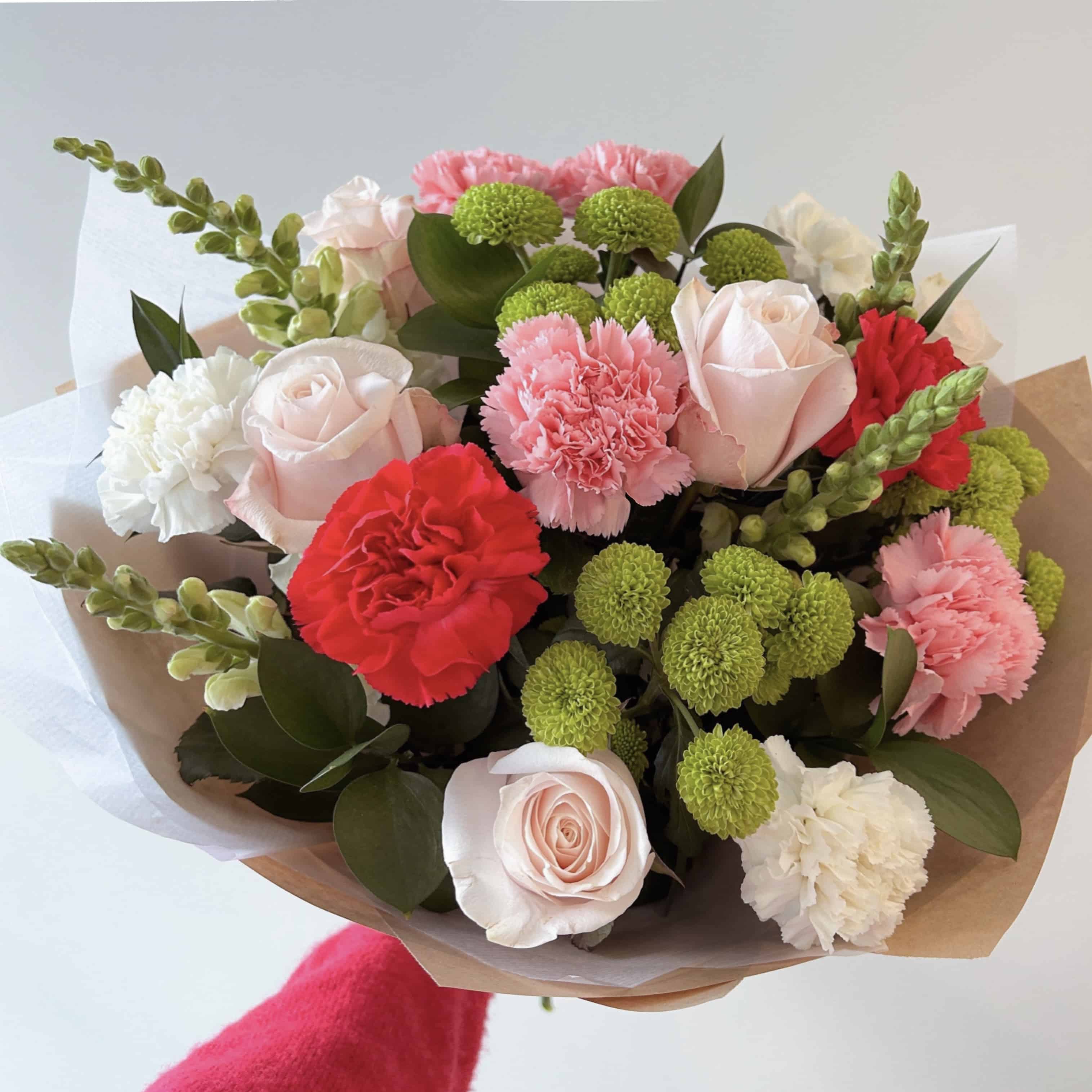 blush tenderness - pink rose bouquet