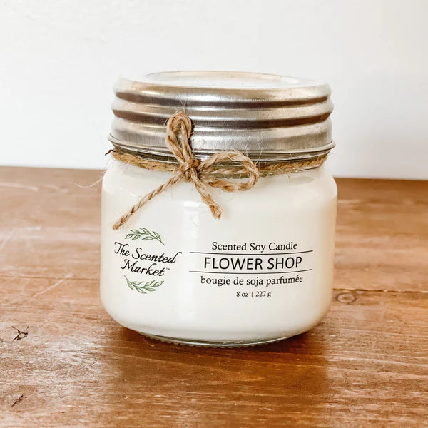 Flower Shop Soy Wax Candle (8 oz)