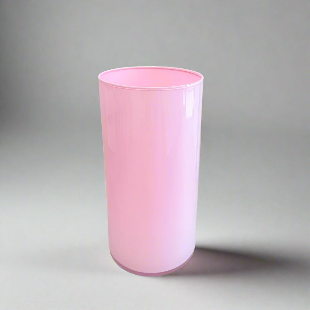 Pink Glass Vase 4'' x 8''