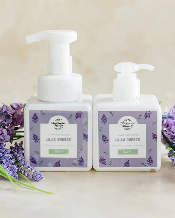 Lilac Breeze Foaming Hand Soap and Body Lotion Set