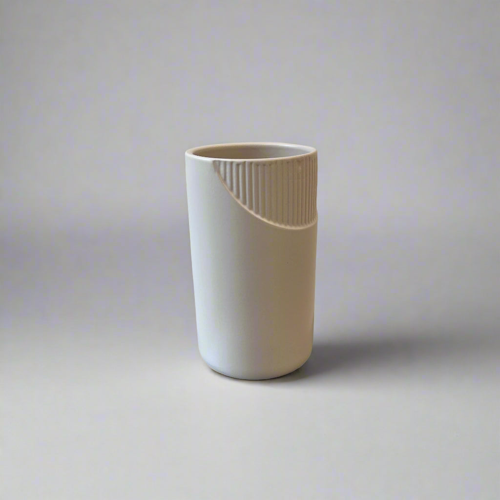 White ceramic vase