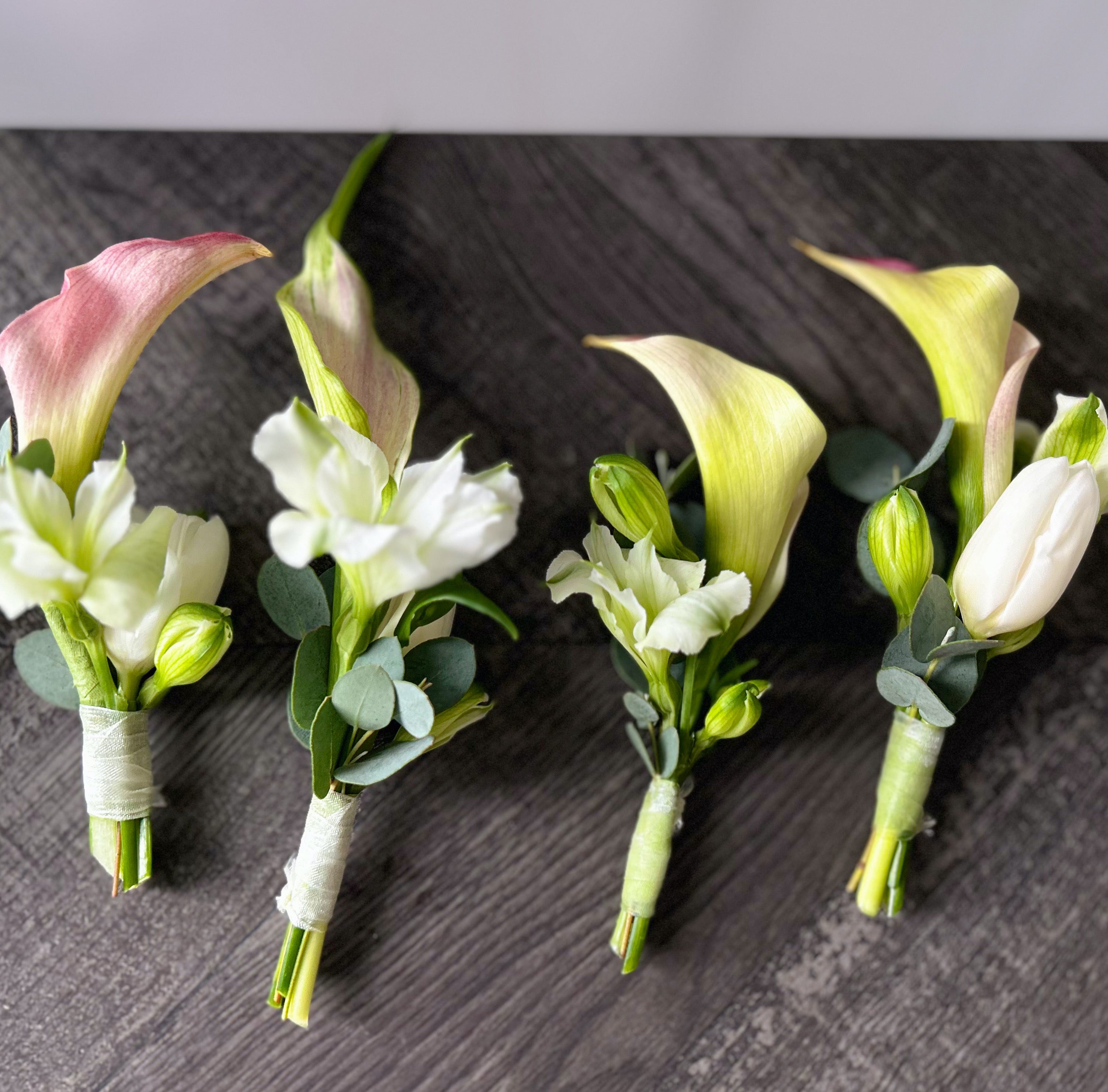 Calla lily boutonniere