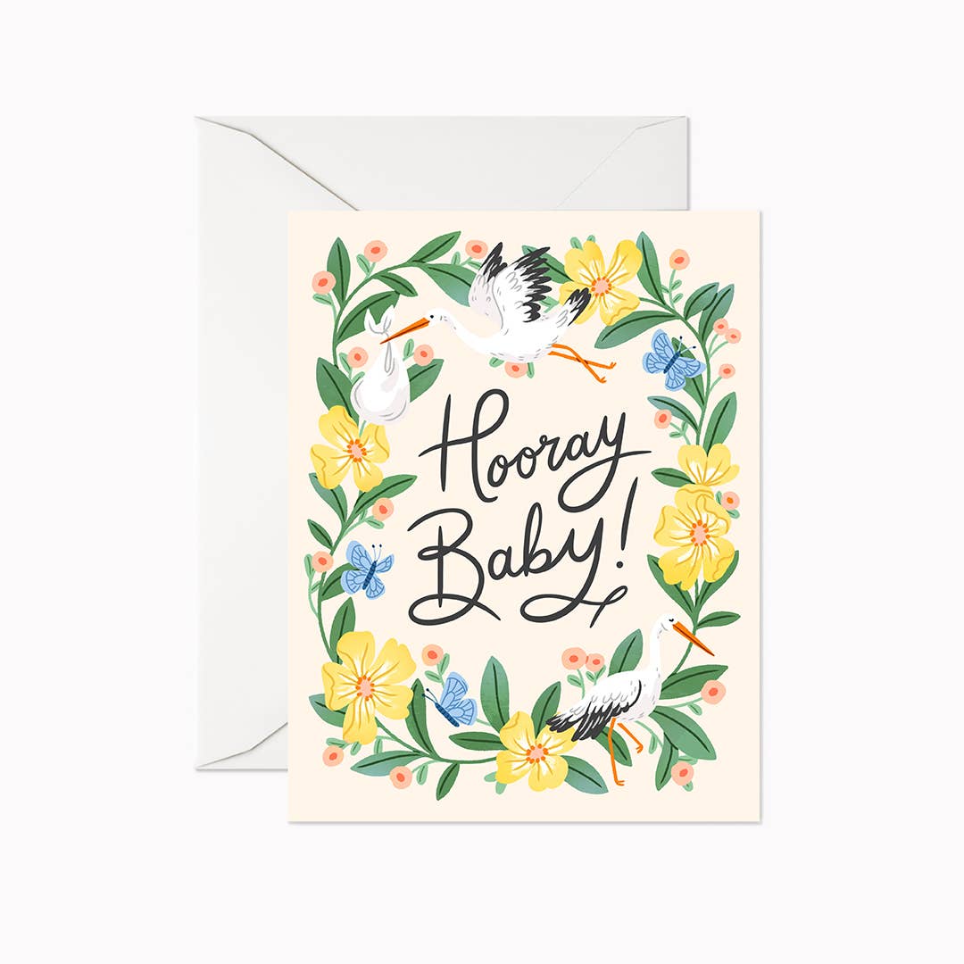Hooray Baby Greeting Card