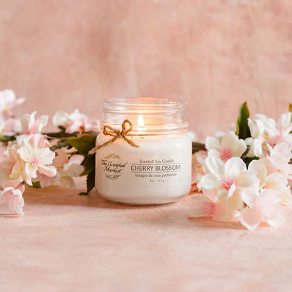 Cherry Blossom Soy Wax Candle (8 oz)