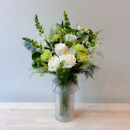 White & Green Bouquet Subscription