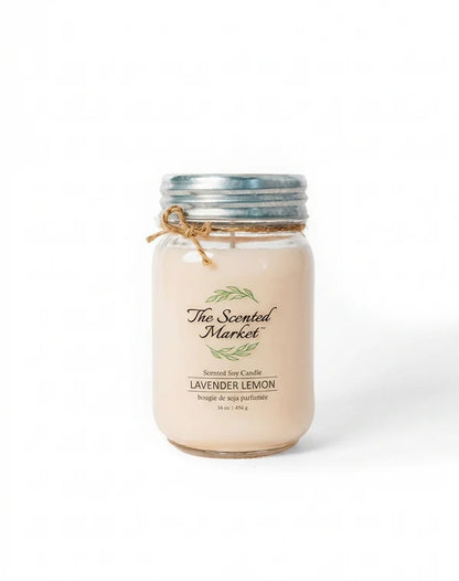 Lavender Lemon Soy Wax Candle (16 oz)
