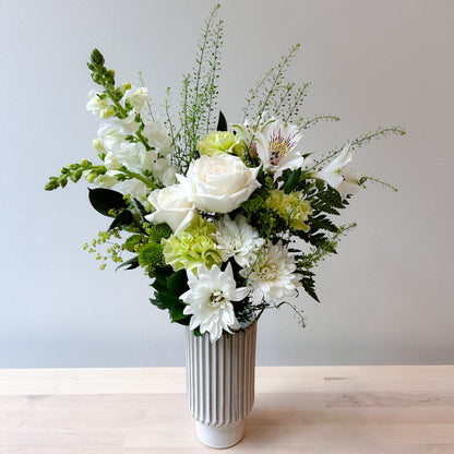 White & Green Bouquet Subscription