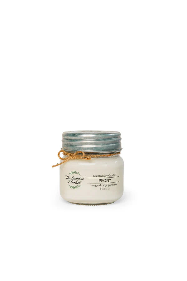Peony Soy Wax Candle (8 oz)