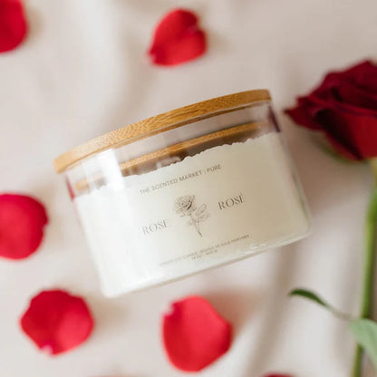 Pure Rose Soy Wax Candle (14 oz)