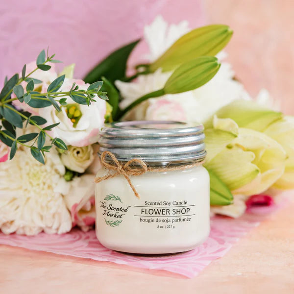 Flower Shop Soy Wax Candle (8 oz)