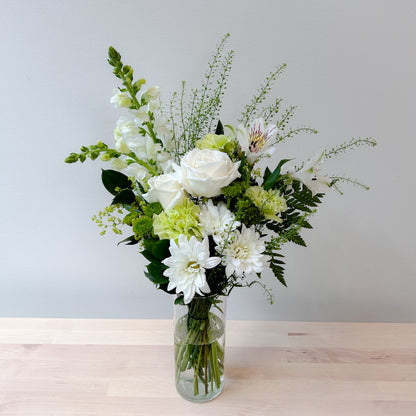 White & Green Bouquet Subscription