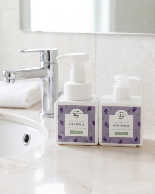 Lilac Breeze Foaming Hand Soap and Body Lotion Set