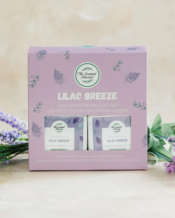 Lilac Breeze Foaming Hand Soap and Body Lotion Set
