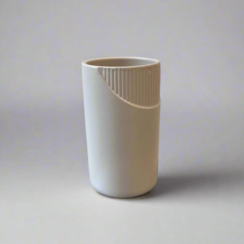 White ceramic vase