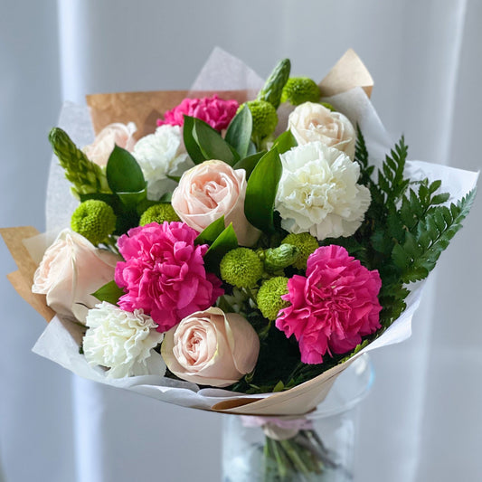 blush tenderness - pink rose bouquet